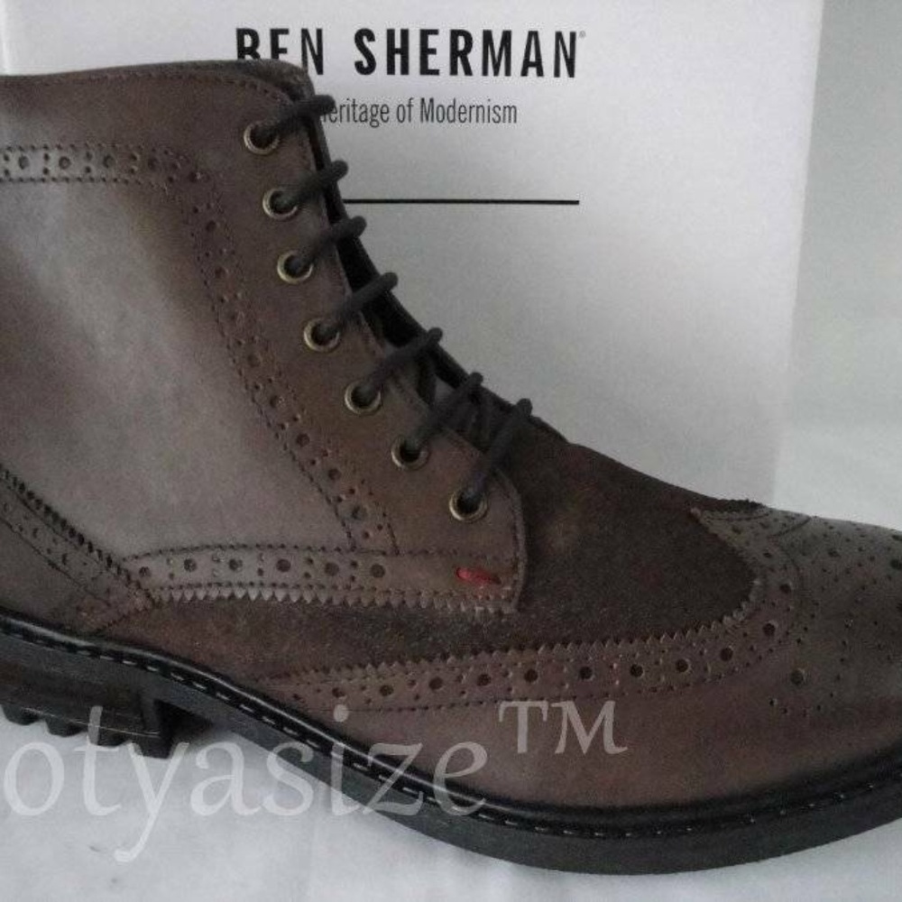 BEN SHERMAN‎ SANFORD CASUAL WINGTIP BOOT SZ 10.5